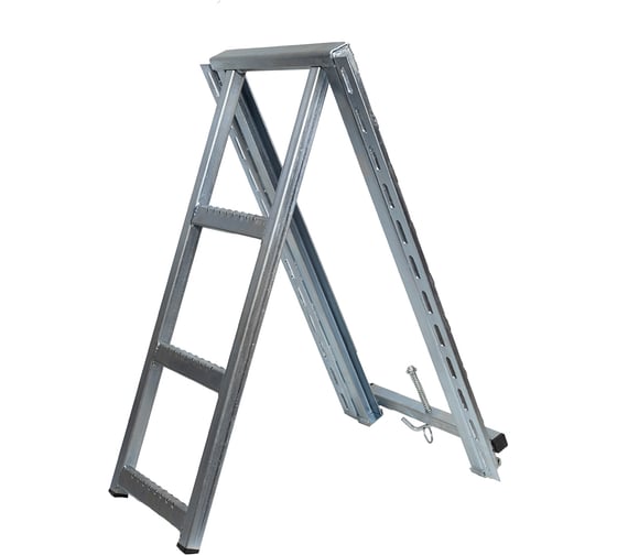Изображение товара Лестница задняя Крал выдвижная, 3 ступени, оцинкованная 6458