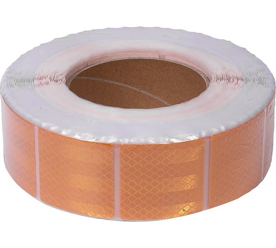 Изображение товара Лента светоотражающая сегментированная Крал для контурной маркировки 50мм х 50м, желтый 6218