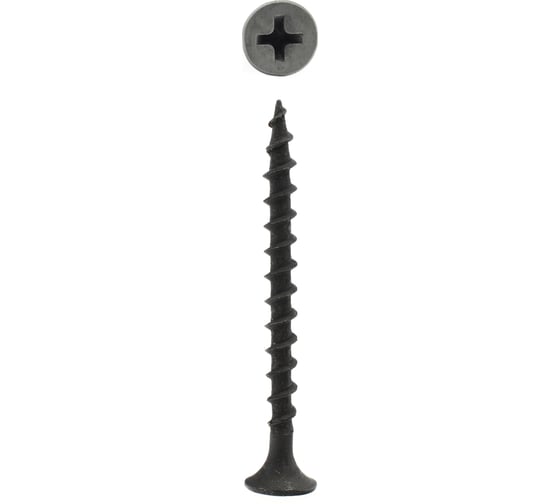 Изображение товара Саморезы для гипсокартона по дереву Steelfix 3,5х45 потайная головка, крупный шаг, оксидированные 216шт КШ354505