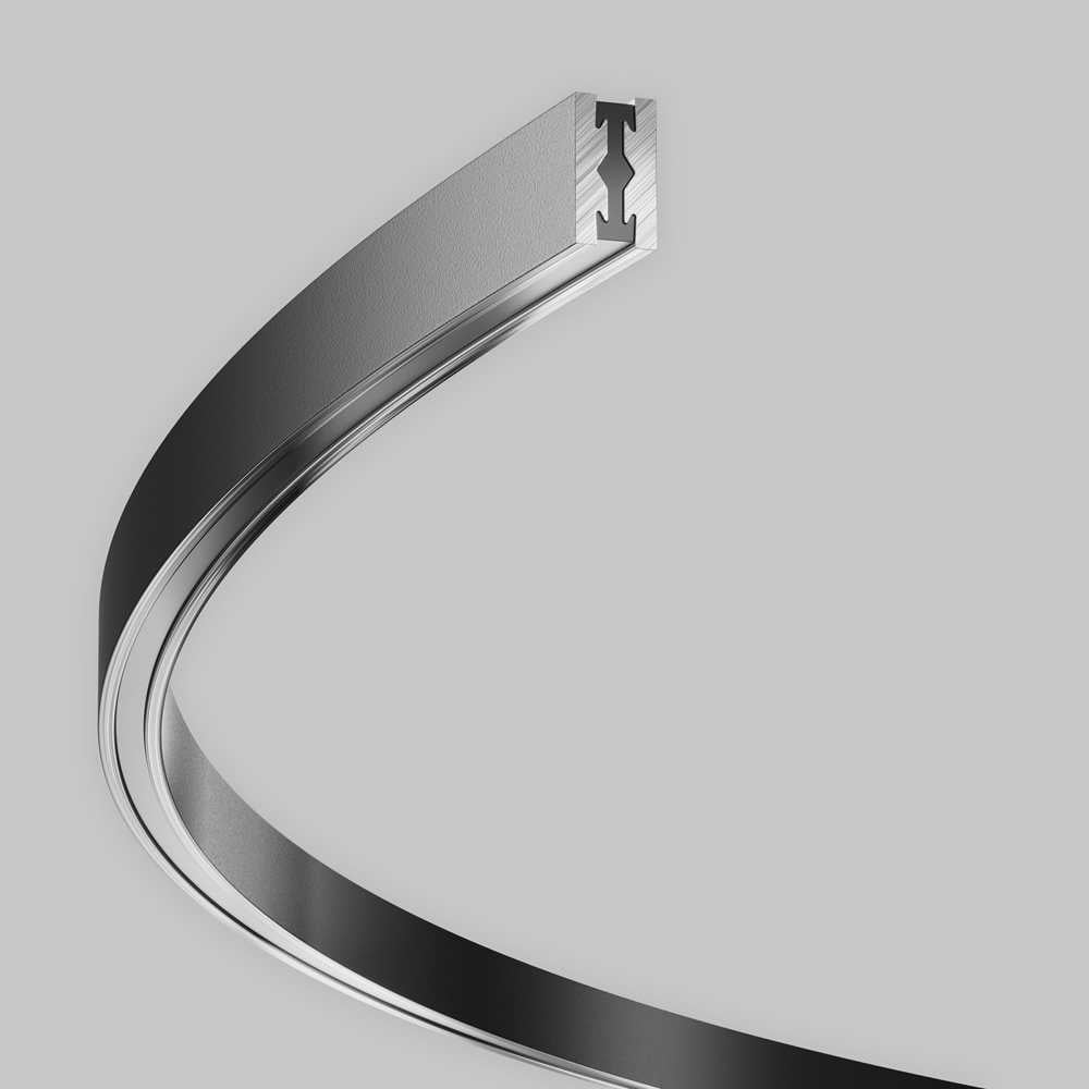 Изображение товара Шинопровод круглый Maytoni Flarity 1800мм черный TRX154-2SR-D1800-B