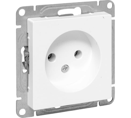 Изображение товара Механизм розетки EKF 16А, без заземления, без шторок, белый Эпика UP1-SOW-100