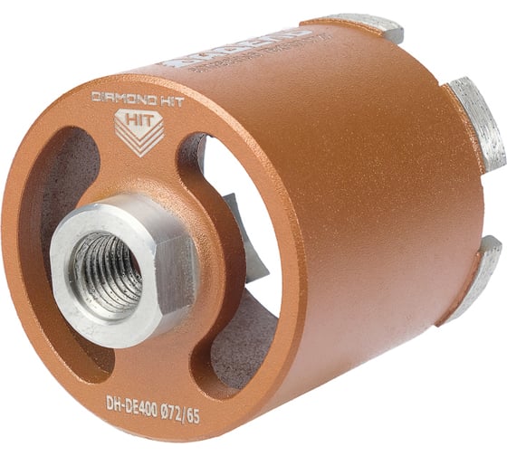 Изображение товара Сверло алмазное для подрозетников DH-DE400 (72/65 мм; M16; 6 сегментов) Адель ДУУ00005755