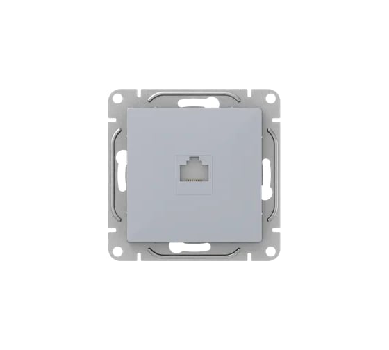 Изображение товара Механизм розетки EKF RJ45 (cat5), алюминий Эпика UP1-SOA-RJ45-5