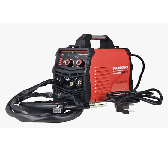 Изображение товара Сварочный полуавтомат Profipower инвертор без газа MIG-210 MIG/MMA/TIG (3 B 1) E0256