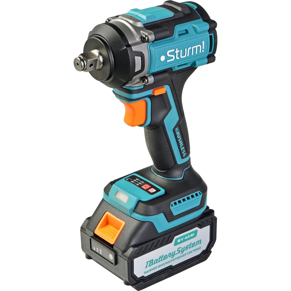 Изображение товара Гайковерт ударный Sturm 18В 500Нм с аккумулятором 1/2 CD20500BL