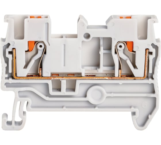 Изображение товара Клемма проходная CONTA CPT 2.5 GRAY-100, 2.5 кв.мм., PUSH-IN, упаковка 100 шт 00-00013139