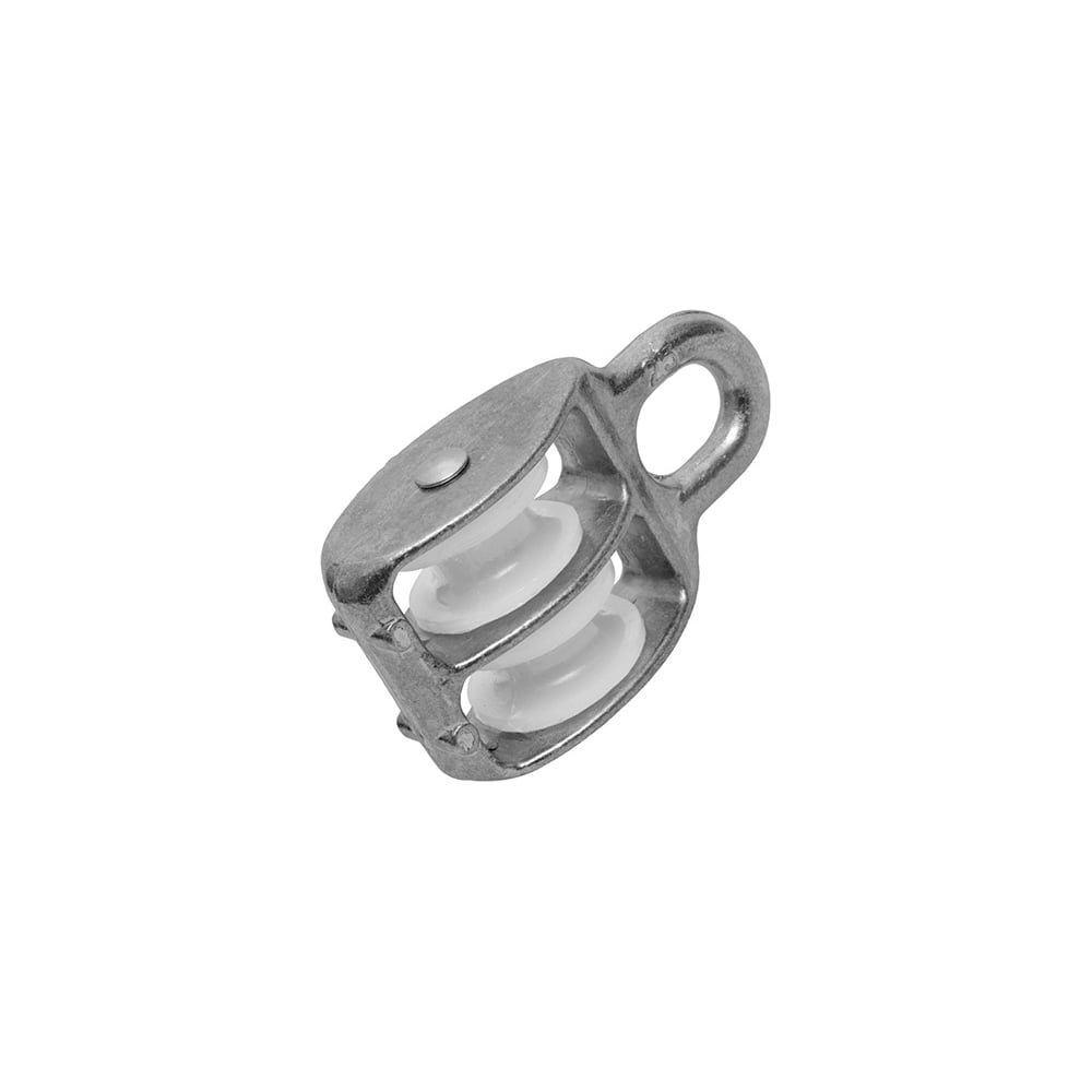 Изображение товара Двойной пластиковый шкив КРЕП-КОМП 20 мм для тросов 6 мм надежное крепление