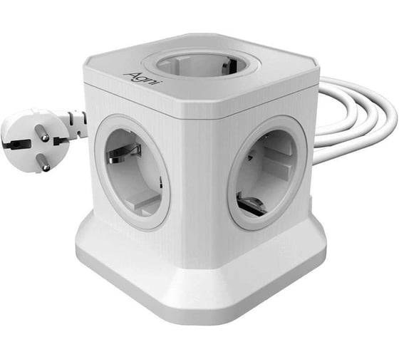 Изображение товара Сетевой фильтр настольный AGNI 5 розеток c кабелем 5м, белый TP-VE4U5E-5m-white