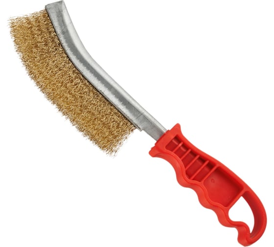 Изображение товара Щетка проволочная универсальная SPRAVA латунированная 115мм (10 штук в упаковке) 4814773001692