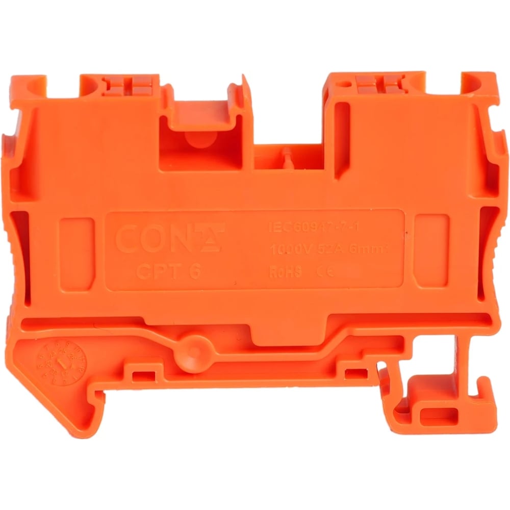 Изображение товара Клемма проходная CONTA CPT 6 ORANGE-50, 6 кв.мм., PUSH-IN, упаковка 50шт 00-00013081