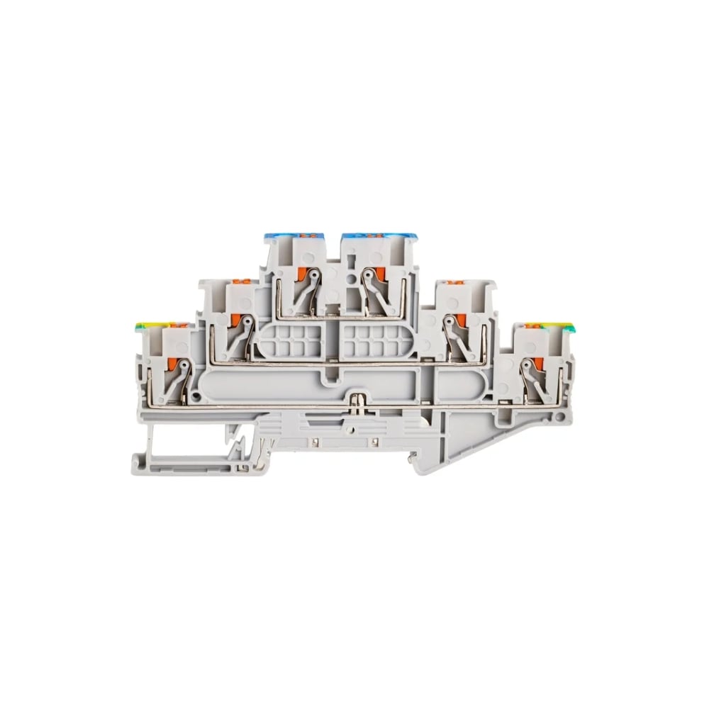 Изображение товара Трехъярусная заземляемая клемма CONTA CPT 2.5-PE/L/N-50, 50 шт