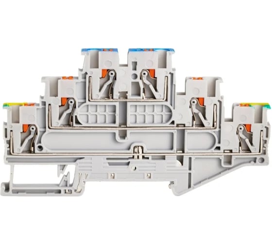 Изображение товара Трехъярусная клемма с заземлением CONTA CPT 2.5-PE/L/N-50, 2.5 кв.мм., упаковка 50шт 00-00013108