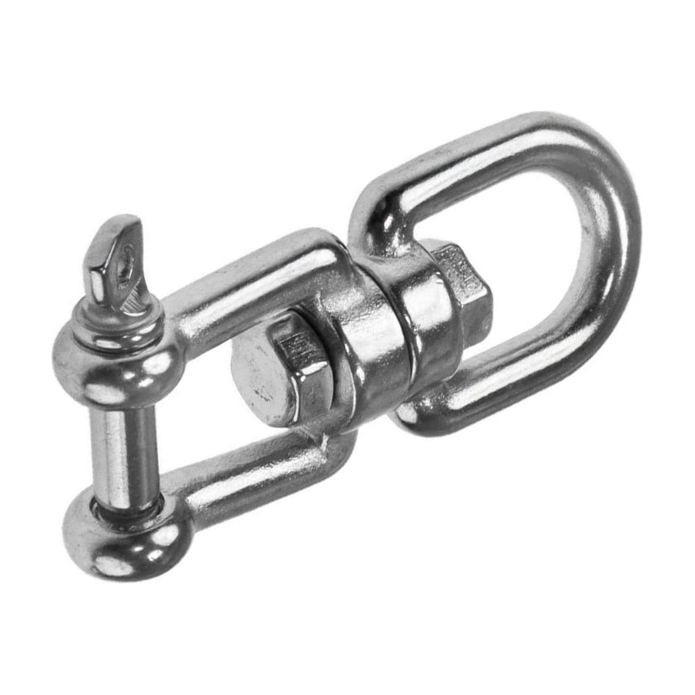 Изображение товара Вертлюг петля-вилка 8мм оцинкованный 1 шт. для соединения тросов и цепей