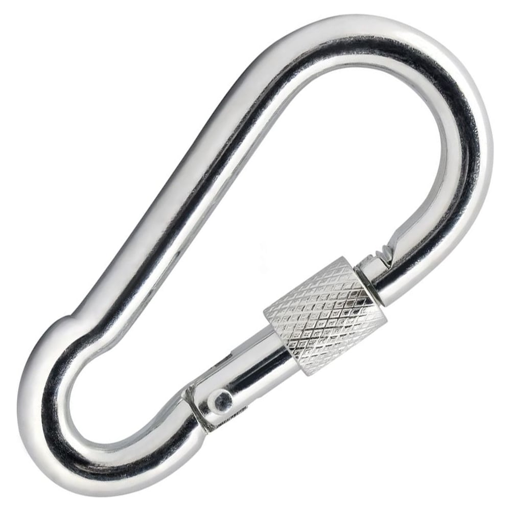 Изображение товара Карабин ООО ПКФ Сварком с фиксатором 6мм нерж. А упаковка 2шт. k00014112