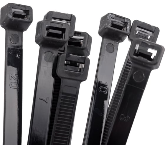 Изображение товара Нейлоновые стяжки FORTISFLEX НСС EasyFix 8x500 черный, 100 шт. 84821