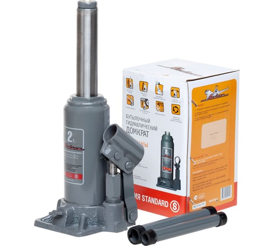 Изображение товара Бутылочный домкрат Airline S 2 т, MIN - 150 мм, MAX - 285 мм AJ-B-02S