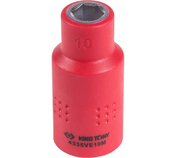 Изображение товара Головка торцевая диэлектрическая шестигранная (10 мм; 1/2") KING TONY 4335VE10M
