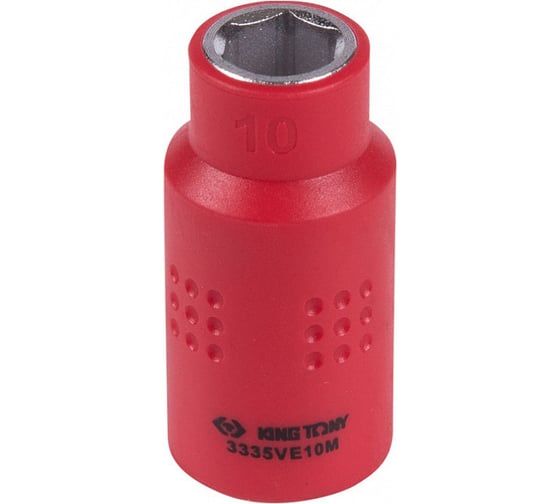 Изображение товара Головка торцевая диэлектрическая шестигранная (10 мм; 3/8") KING TONY 3335VE10M