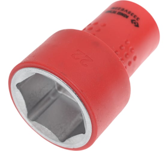 Изображение товара Головка торцевая диэлектрическая шестигранная (22 мм; 3/8") KING TONY 3335VE22M