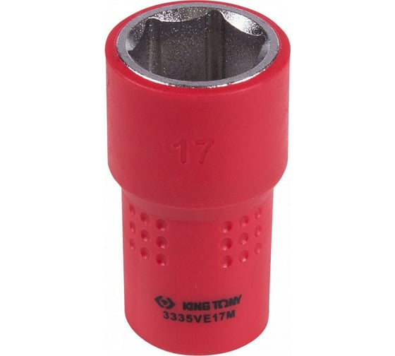 Изображение товара Головка торцевая диэлектрическая шестигранная (17 мм; 3/8") KING TONY 3335VE17M