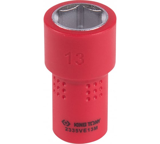 Изображение товара Головка торцевая диэлектрическая шестигранная (13 мм; 1/4") KING TONY 2335VE13M