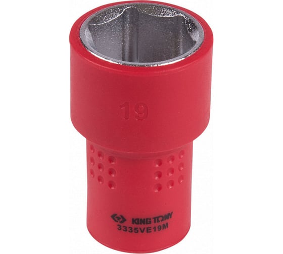Изображение товара Головка торцевая диэлектрическая шестигранная (19 мм; 3/8") KING TONY 3335VE19M