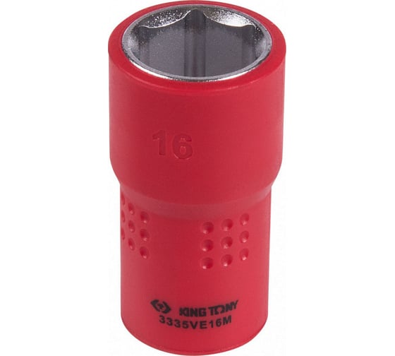 Изображение товара Головка торцевая диэлектрическая шестигранная (16 мм; 3/8") KING TONY 3335VE16M