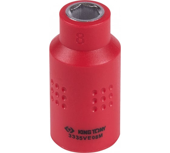 Изображение товара Головка торцевая диэлектрическая шестигранная (8 мм; 3/8") KING TONY 3335VE08M