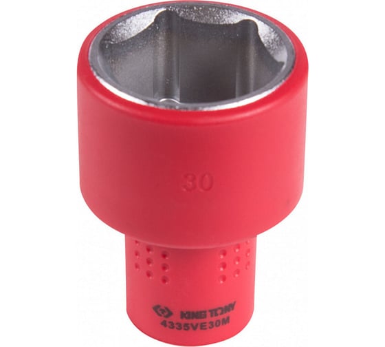 Изображение товара Головка торцевая диэлектрическая шестигранная (30 мм; 1/2") KING TONY 4335VE30M