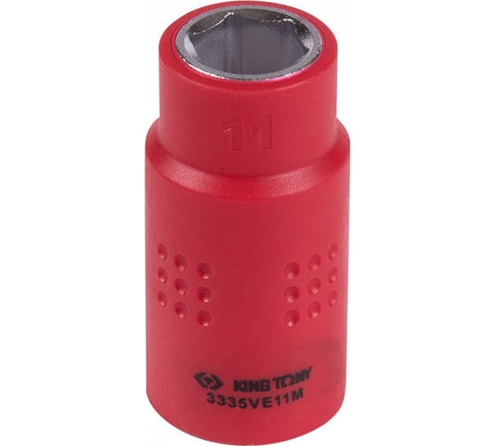 Изображение товара Головка торцевая диэлектрическая шестигранная (11 мм; 3/8") KING TONY 3335VE11M