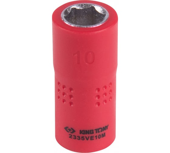Изображение товара Головка торцевая диэлектрическая шестигранная (10 мм; 1/4") KING TONY 2335VE10M
