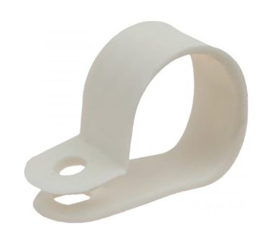 Изображение товара Серьга ООО ПКФ Сварком клипса для кабеля, 16, белая, упаковка/100шт. k00006246