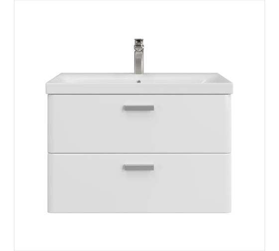 Изображение товара Тумба с раковиной RUVANN WELLEN 80 + Moduo 80 в ванную подвесная Т.WELLEN.Э-80П-KIT-MOD