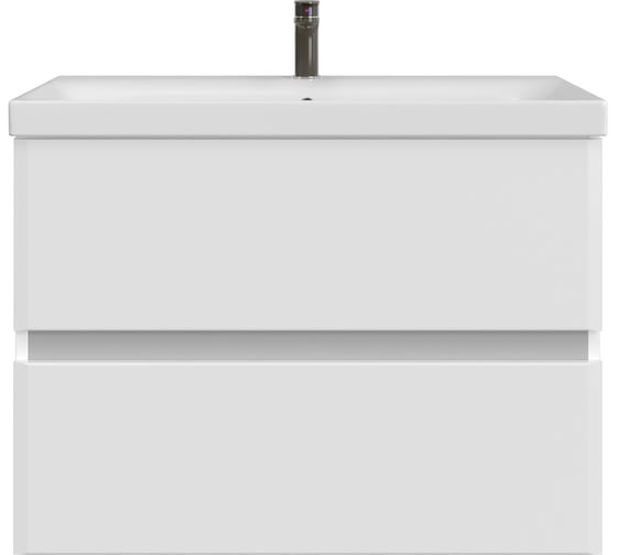 Изображение товара Тумба с раковиной RUVANN WELLA 80 + Moduo 80 в ванную подвесная Т.WELLA.П-80П-KIT-MOD