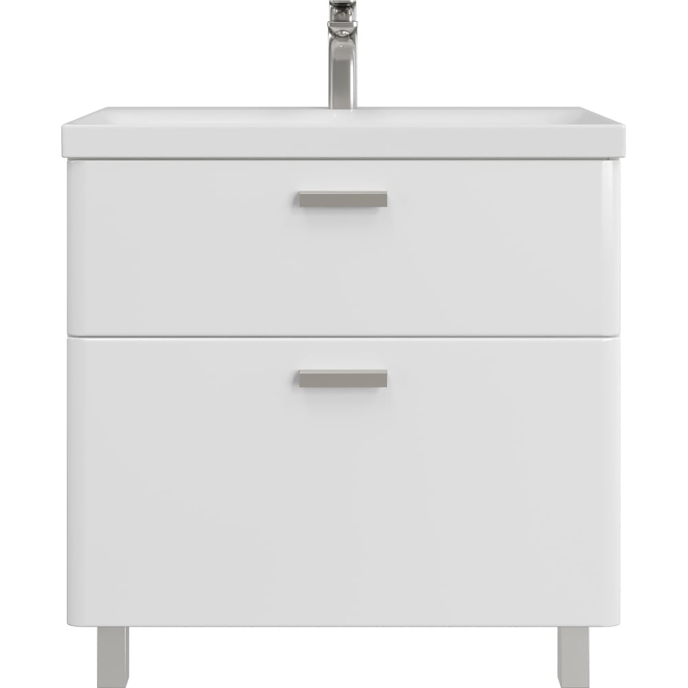 Изображение товара Тумба с раковиной RUVANN WELLEN 80 + Moduo 80 в ванную напольная Т.WELLEN.Э-80Н-KIT-MOD