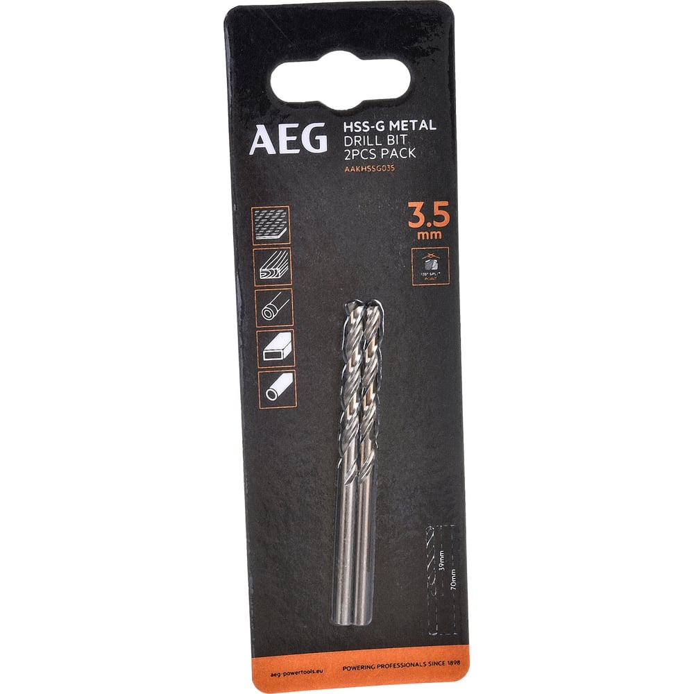 Сверло AEG поддержка металл в пластике 150 см 11 см 5 шт