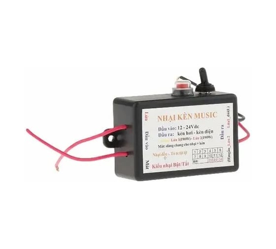 Изображение товара Контроллер звукового сигнала Крал электрический динамик с 3 звуковыми эффектами, переключение 12-24 В 6692