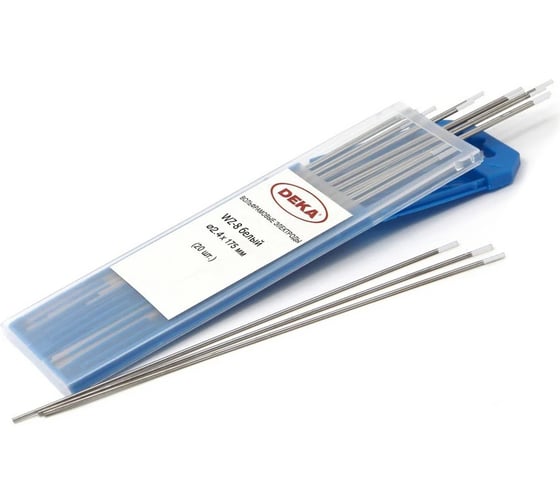 Изображение товара Электрод вольфрамовый WZ-8 (20 шт; 2.4 мм; белый) DEKA УТ-00000122