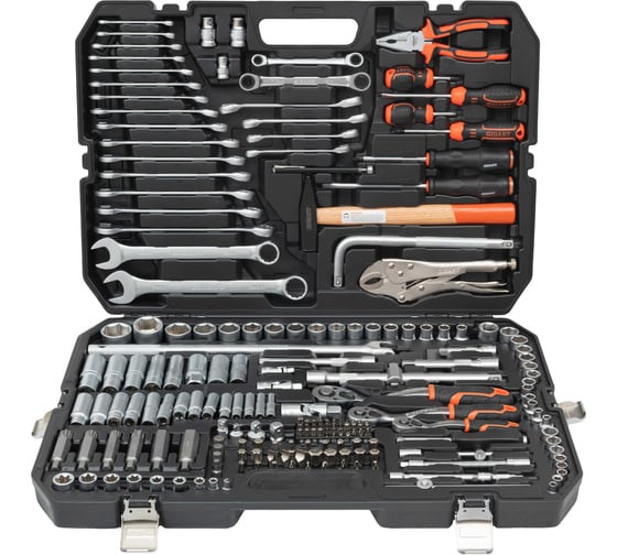 Изображение товара Набор инструмента Gigant 1/2, 1/4 и 3/8 дюйма с 6-гранными головками, 202 предмета GAS-202