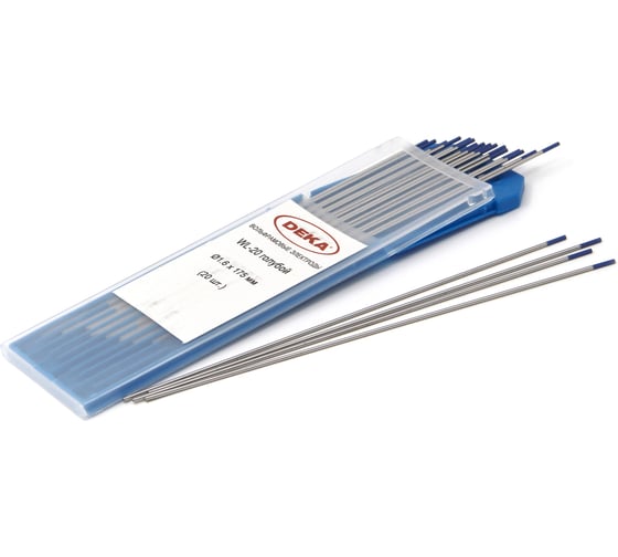Изображение товара Электрод вольфрамовый WL-20 (20 шт; 1.6 мм; голубой) DEKA УТ-00000077