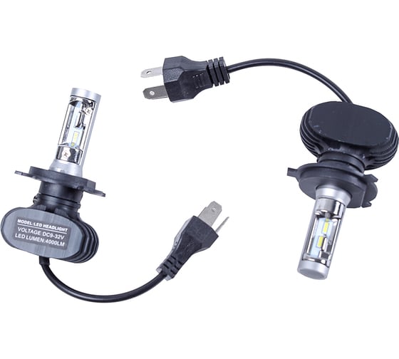 Изображение товара Комплект светодиодных ламп Крал H4-CSP Chip-4000LM 9V-032V 6500К 539 (из 2х) 4358