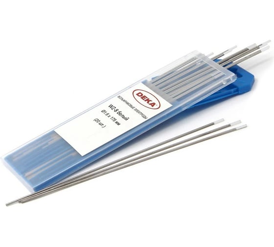Изображение товара Электрод вольфрамовый WZ-8 (20 шт; 1.6 мм; белый) DEKA УТ-00000120