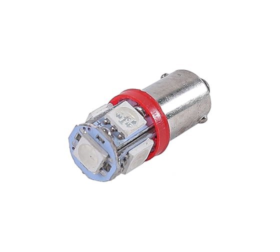 Изображение товара Лампа Крал малый цоколь 24 V (кукуруза 5 диодов) красный (100 шт.) 4365