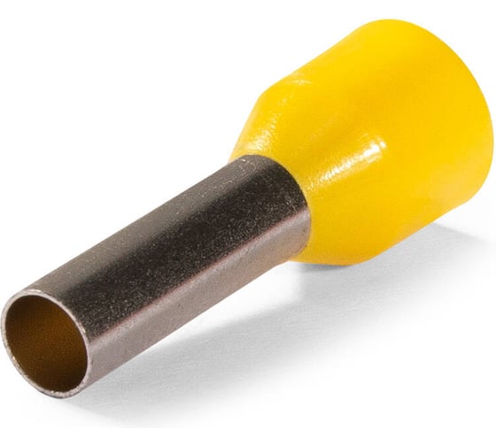 Изображение товара Наконечник штыревой втулочный изолированный КВТ НШВИ 6, 0-12 серия ЕВРО (500шт.) 103206