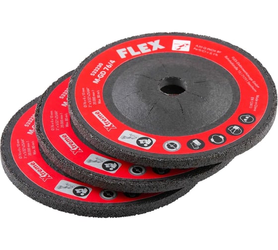 Изображение товара Набор из 3-х дисков FLEX 76 мм M-GD 76/4 VE3 для УШМ 533230