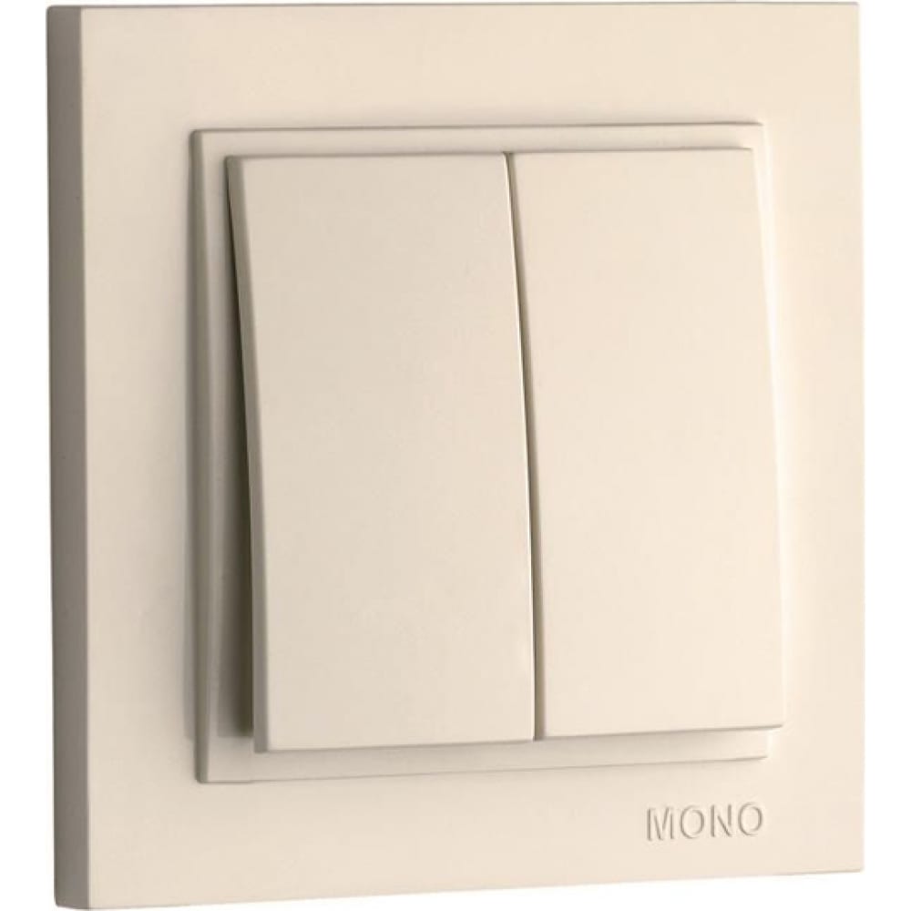 Двухклавишный выключатель MONO ELECTRIC - 102-170025-102