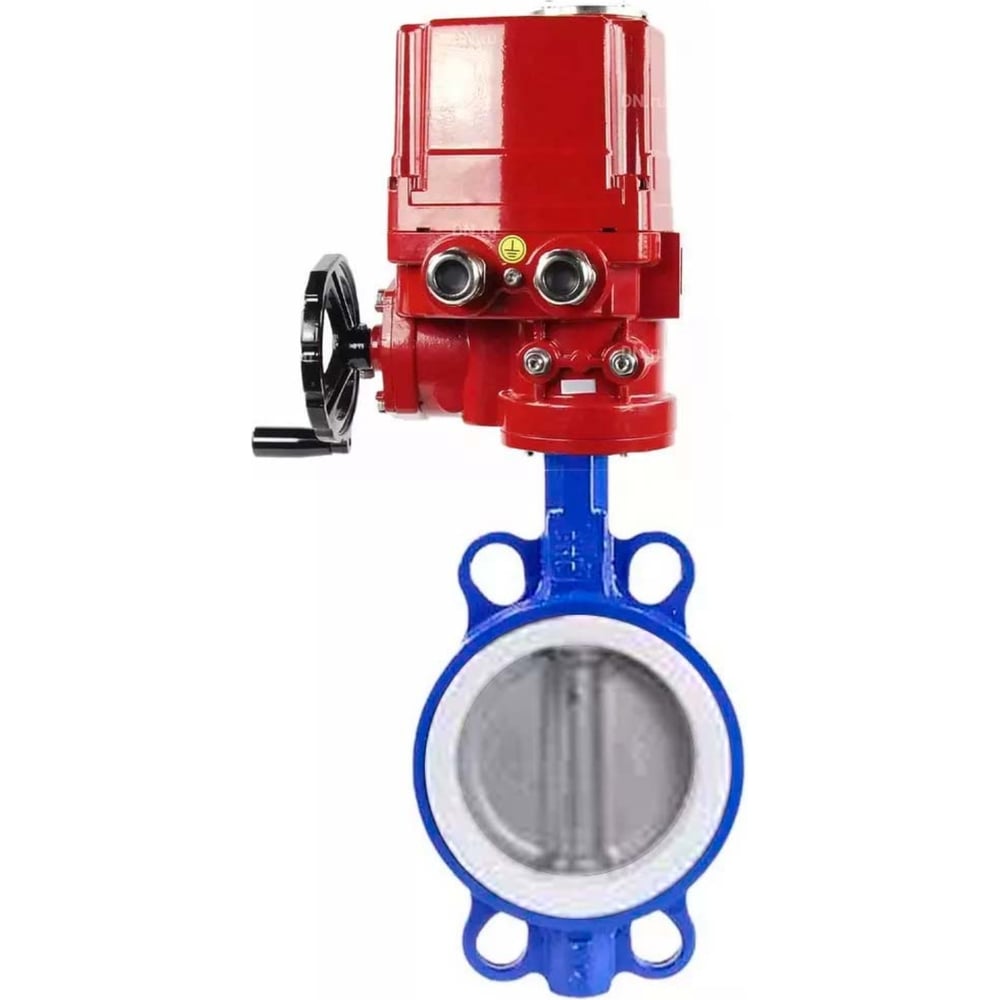 Изображение товара Затвор DN.ru WCB-316L-PTFE Ду65 Ру16 с электроприводом EX-010