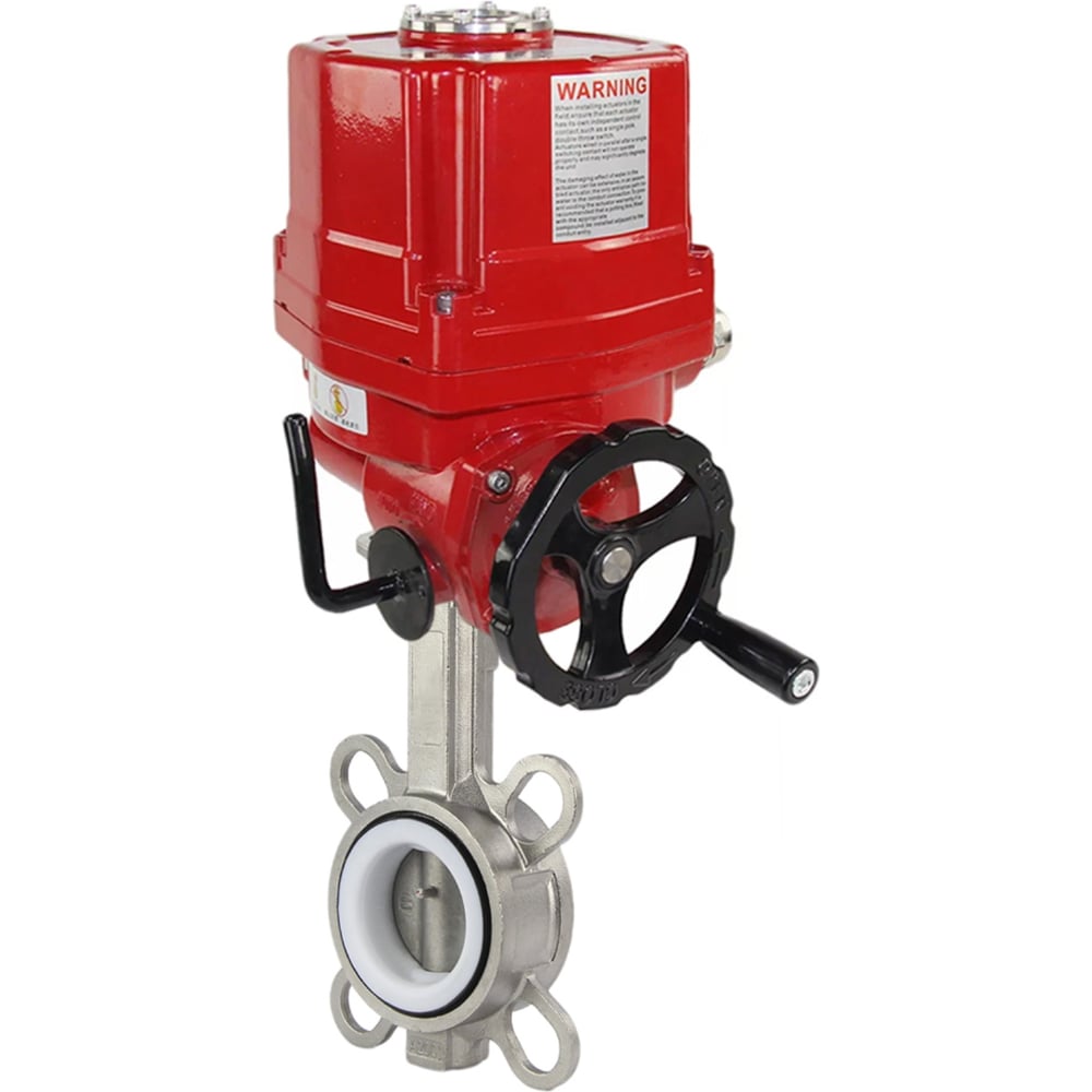 Изображение товара Затвор DN.ru 316L-316L-PTFE Ду65 Ру16 электропривод EX-010 220В