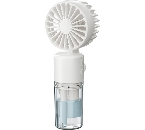 Изображение товара Вентилятор Фарлайт портативн макс. 4400 об/мин 3 скорости с увлажнит 20 мл с подвесом на шею 900 мА*ч белый FAR000314