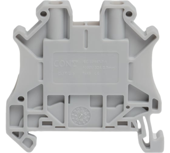 Изображение товара Клеммы проходные, винтовые зажимы CONTA CUT 2.5 GRAY-100, (упак 100 шт) 00-00013143
